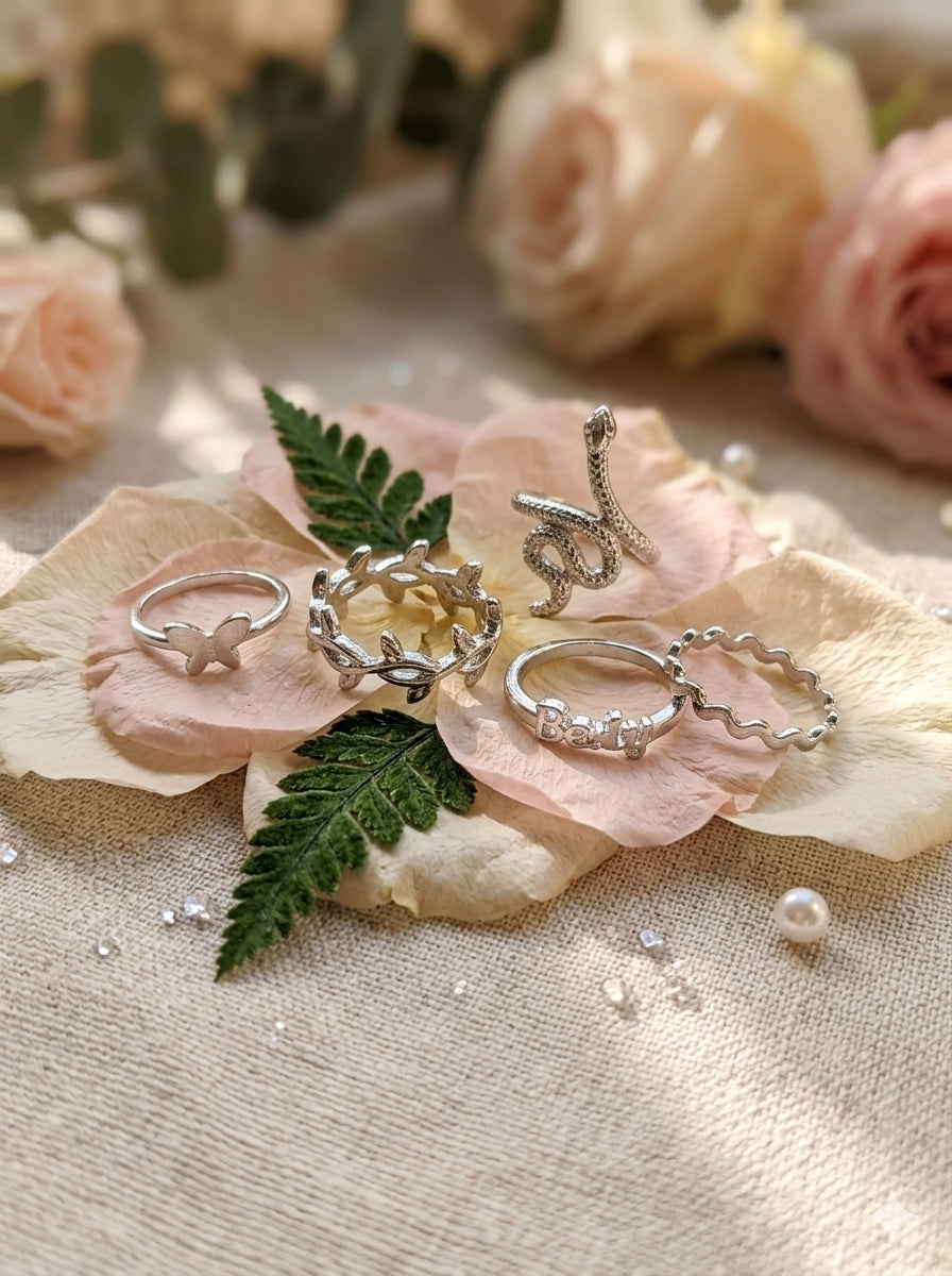 5 anillos para todos los dedos