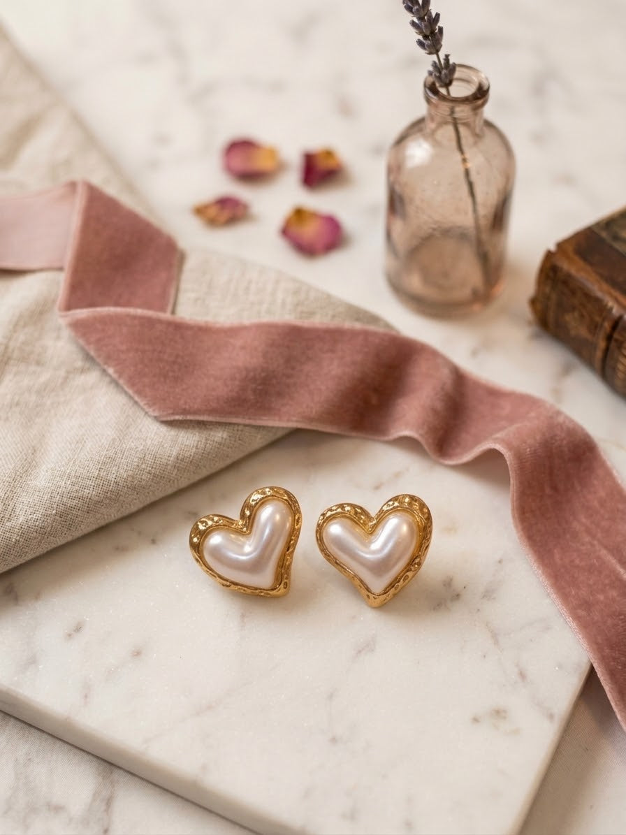 Aretes de acero inoxidable 316L y baño de oro 18k