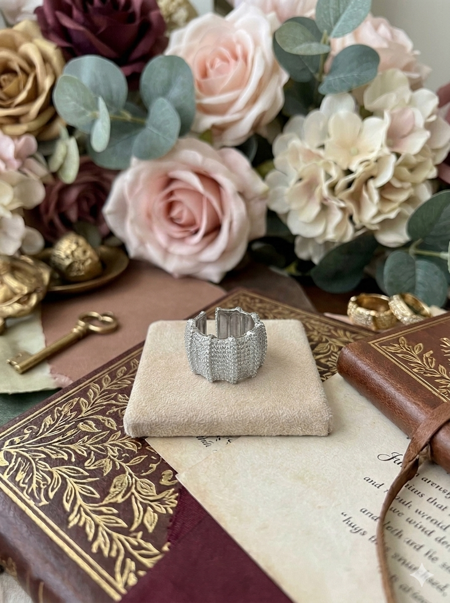 Anillo plateado