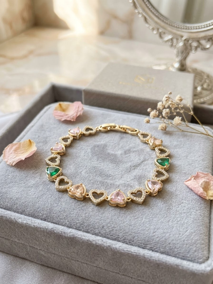 Pulsera corazones