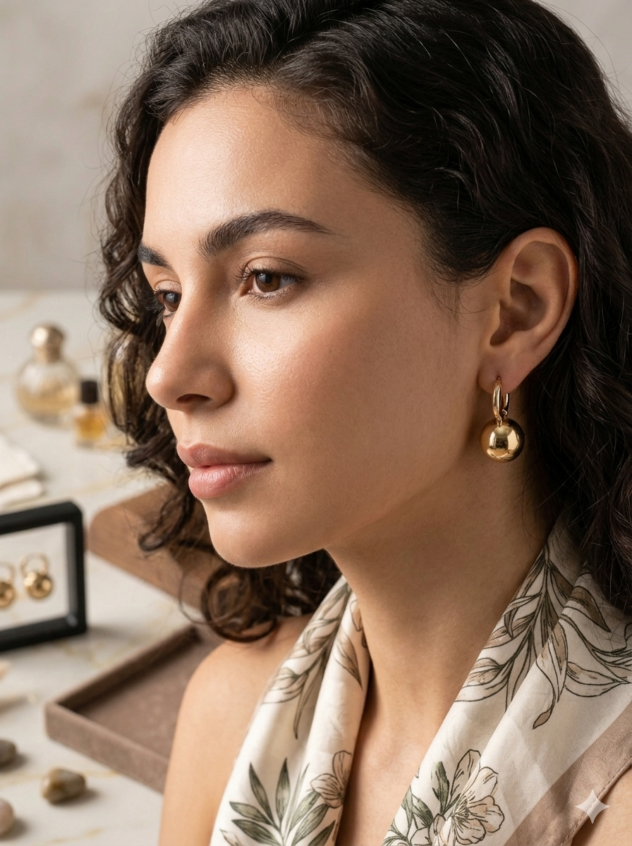 Aretes dorados