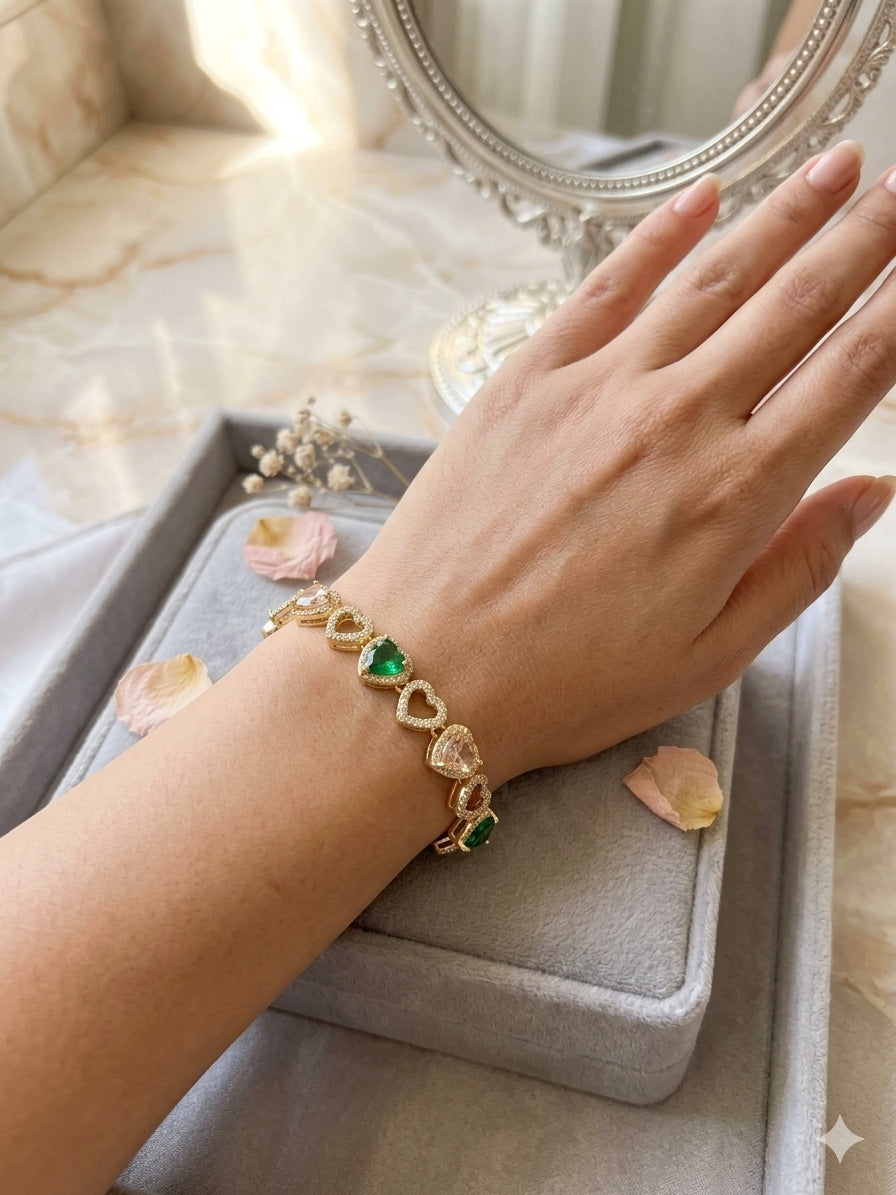 Pulsera corazones